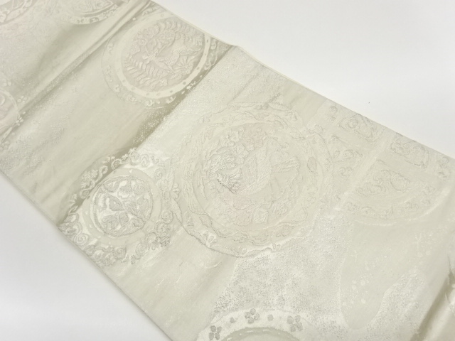 JAPANESE FUKURO OBI / WOVEN FLOWERS